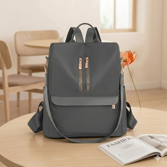 Steel Grey Minimalist Anti-Theft Fashion Daypack