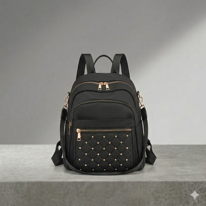 Urban Chic Studded Nylon Backpack & Shoulder Bag