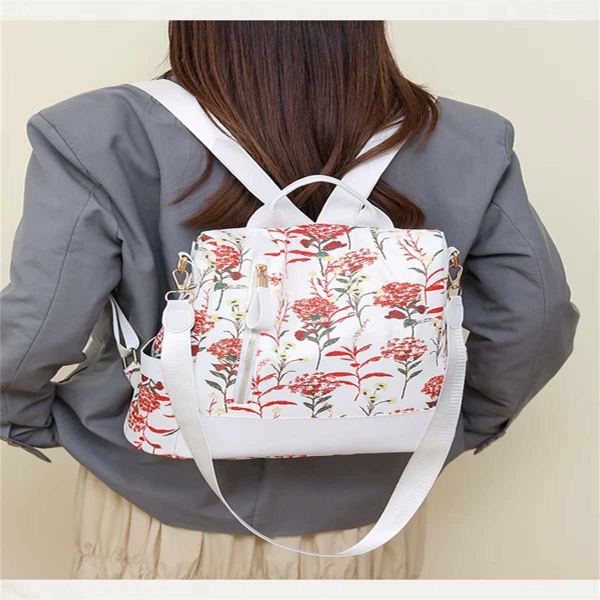 Wildflower Print Multi-Way Women's Daypack