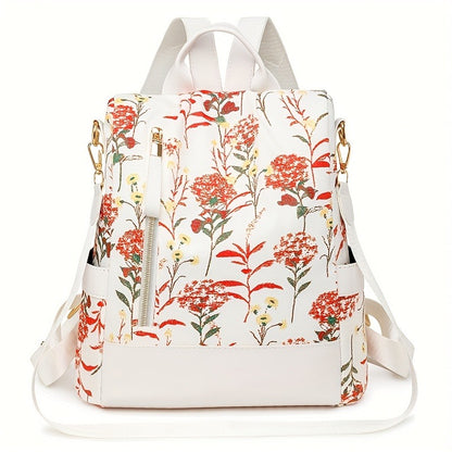 Wildflower Print Multi-Way Women's Daypack