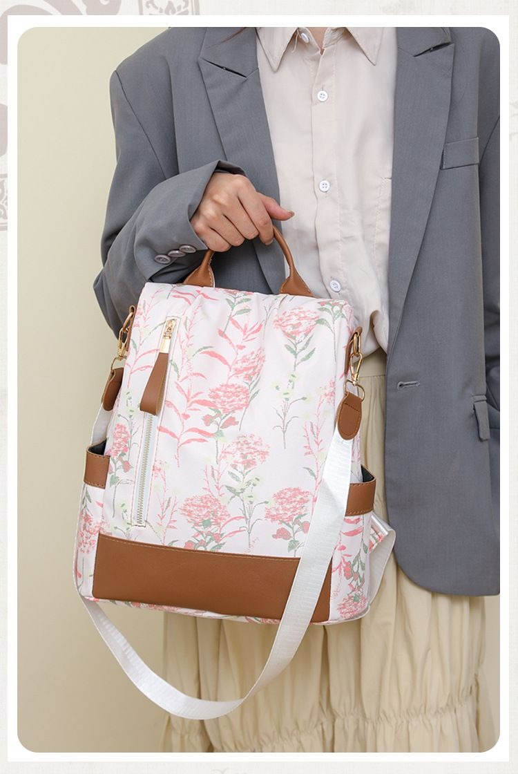 Blush Blossom Convertible Backpack & Shoulder Bag