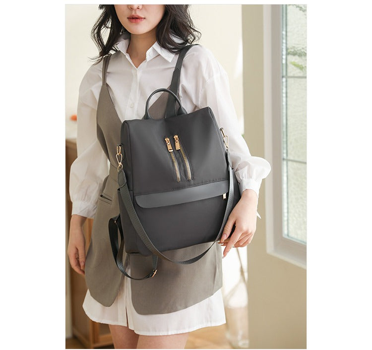 Steel Grey Minimalist Anti-Theft Fashion Daypack
