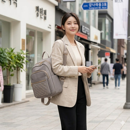 Premium Waterproof Nylon Backpack for Women